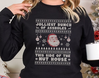 Griswold Christmas Sweatshirt, Christmas Vacation Sweatshirt, Jolliest Bunch Crewneck, Funny Christmas Sweatshirt, Ugly Christmas Sweater