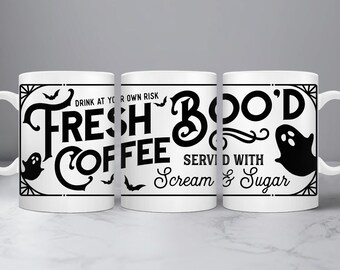 Halloween Coffee Mug, Spooky Season Mug, Coffee Lover Halloween Gift, Halloween Mug, Funny Coffee Cup, Fall Teacher Mug, Halloween Decor