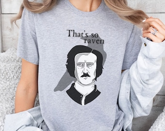 Edgar Allan Poe Dark Academia Shirt, Poe Poet Shirt, Literature Sweatshirt, Raven Bookish Crewneck, Edgar Allen Poe Gift, Librarian Gift