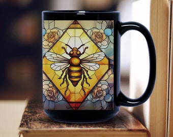 Cottagecore Bee Mug: Honey Bee Floral Design - Ideal Gift for Her, Bee Lovers, and Best Friends - Bring Bee Kindness to Your Cuppa
