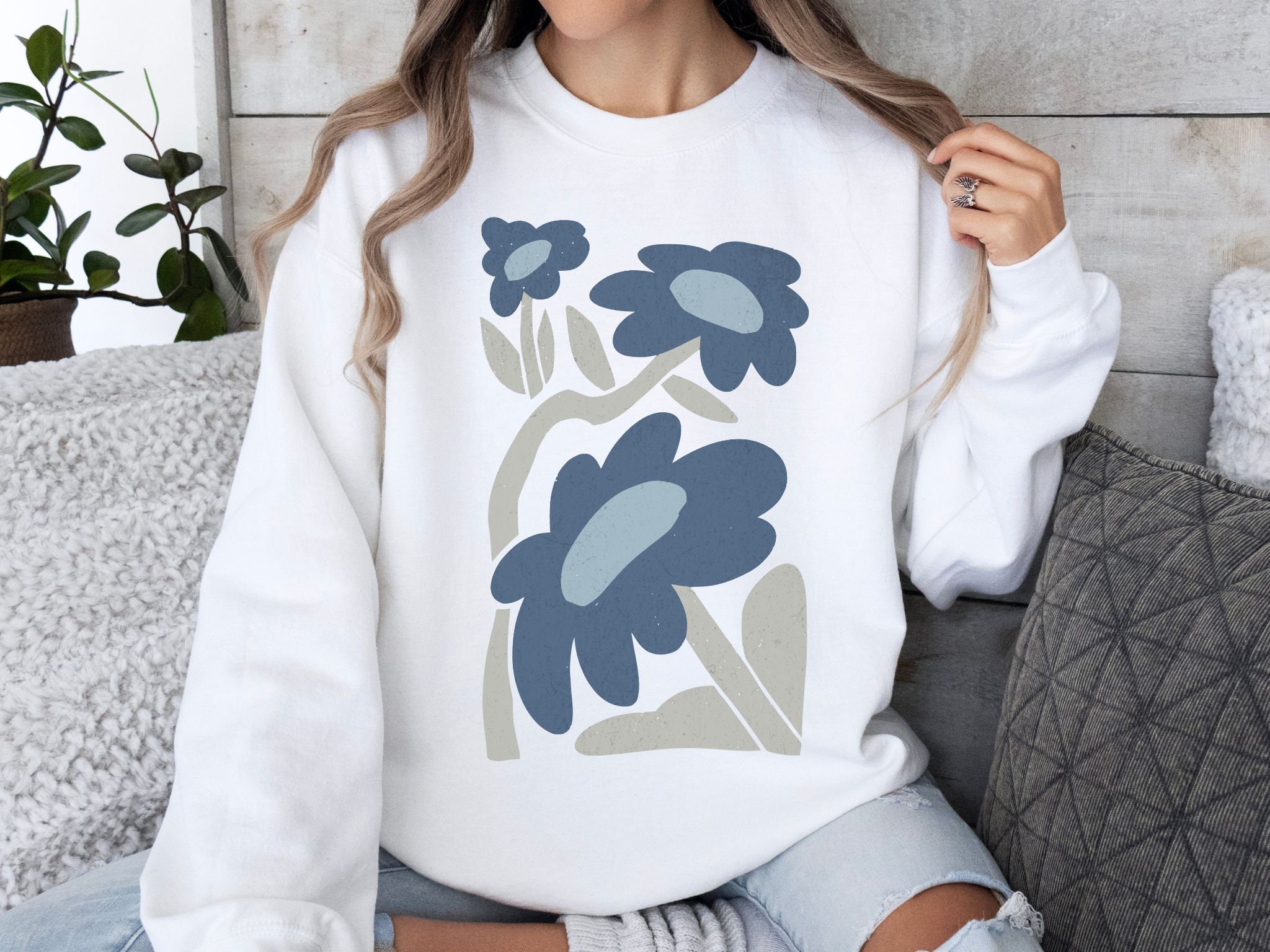 Hooded Sweatshirt With Print For Women Boho Autumn Cozy Loose Fit Warm Toned Striped Hoodie main image 0