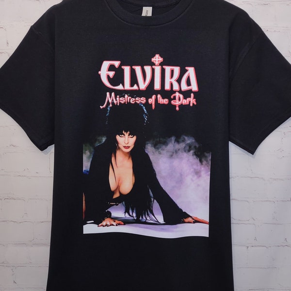 T-shirt Elvira, mistress of the dark, cool tees, customizable cute tshirts, spooky