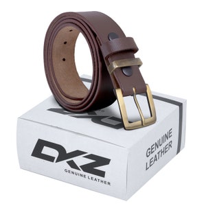 MENS LEATHER BELT black brown 100% Genuine 30&#39;&#39; to 72&#39;&#39; waist sizes