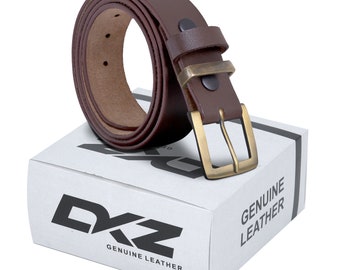 MENS LEATHER BELT black brown 100% Genuine 30'' to 72'' waist sizes