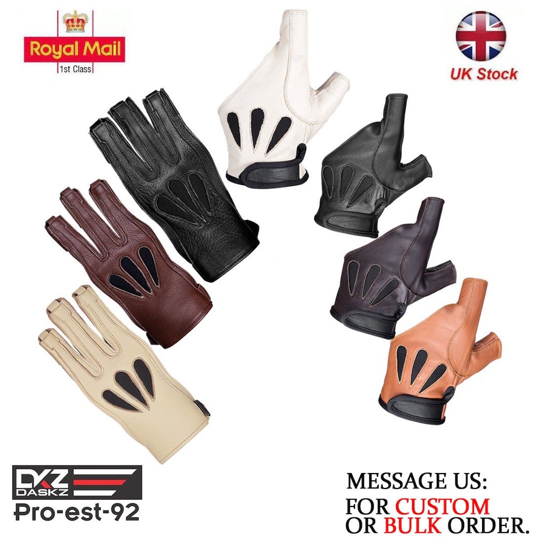 American Archery Bow & 3 Finger Gloves 