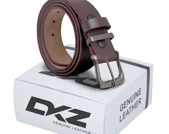MENS LEATHER BELT black brown 100% Genuine 30'' to 72'' waist sizes
