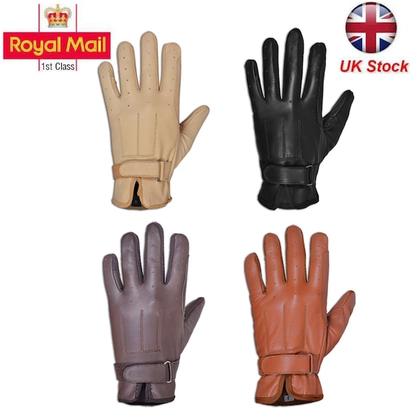 Horse Riding Gloves 100% Genuine Premium Leather Quality "New"