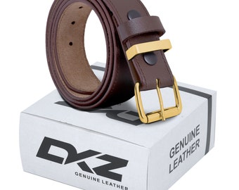 MENS LEATHER BELT black brown 100% Genuine 30'' to 72'' waist sizes