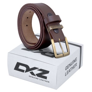 MENS LEATHER BELT black brown 100% Genuine 30&#39;&#39; to 72&#39;&#39; waist sizes
