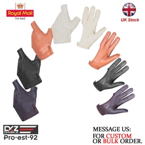 ARCHERS LEATHER 4 Finger & Bow Glove, Beige,Brown,Black,Dark Brown (Right hand Archers)