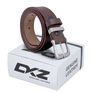 MENS LEATHER BELT black brown 100% Genuine 30&#39;&#39; to 72&#39;&#39; waist sizes