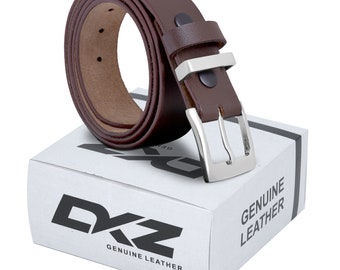 MENS LEATHER BELT black brown 100% Genuine 30'' to 72'' waist sizes