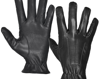 Aniline Leather Horse Riding Gloves: Drum-Dyed Cowhide