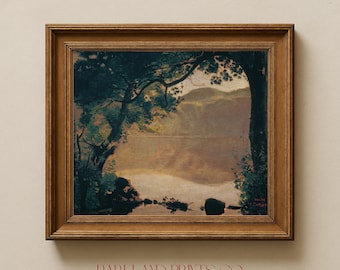 Vintage Landscape Painting | Antique Fine Art Print
