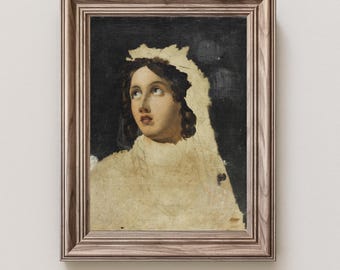 Renaissance Portrait Print | Antique European Art