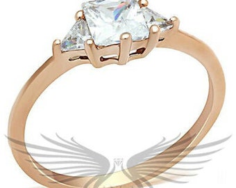 1.3ct Brilliant Round Cut Russian Lab Created Sim Diamond Engagement Ring TK025