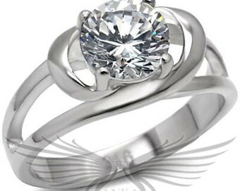 1.3ct Brilliant Round Cut Russian Lab Created Sim Diamond Engagement Ring TK025