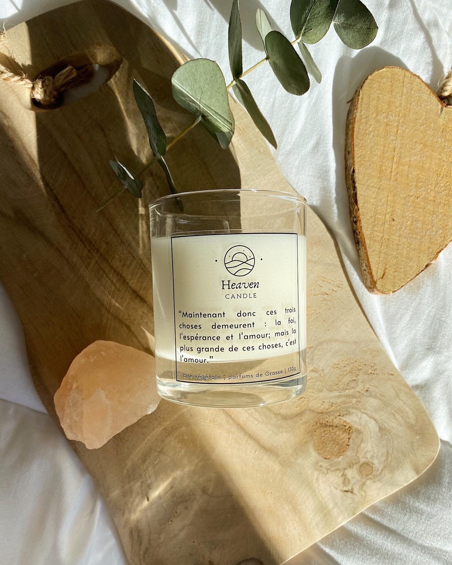 Bougie Parfumée | Citation Amour Foi Espérance Verset Bible Cire Végétale de Soja Mèche en Coton Fai