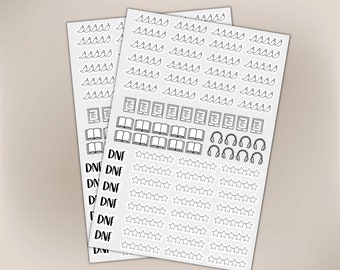 Book Journal Sampler Sticker Sheet – Wildflower Craft Co