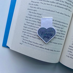 My Favorite Color is Morally Gray Magnetic Bookmark, Book Journal Bookmark, Spicy Bookmark, Dark Romance Genre, Holographic Bookmark
