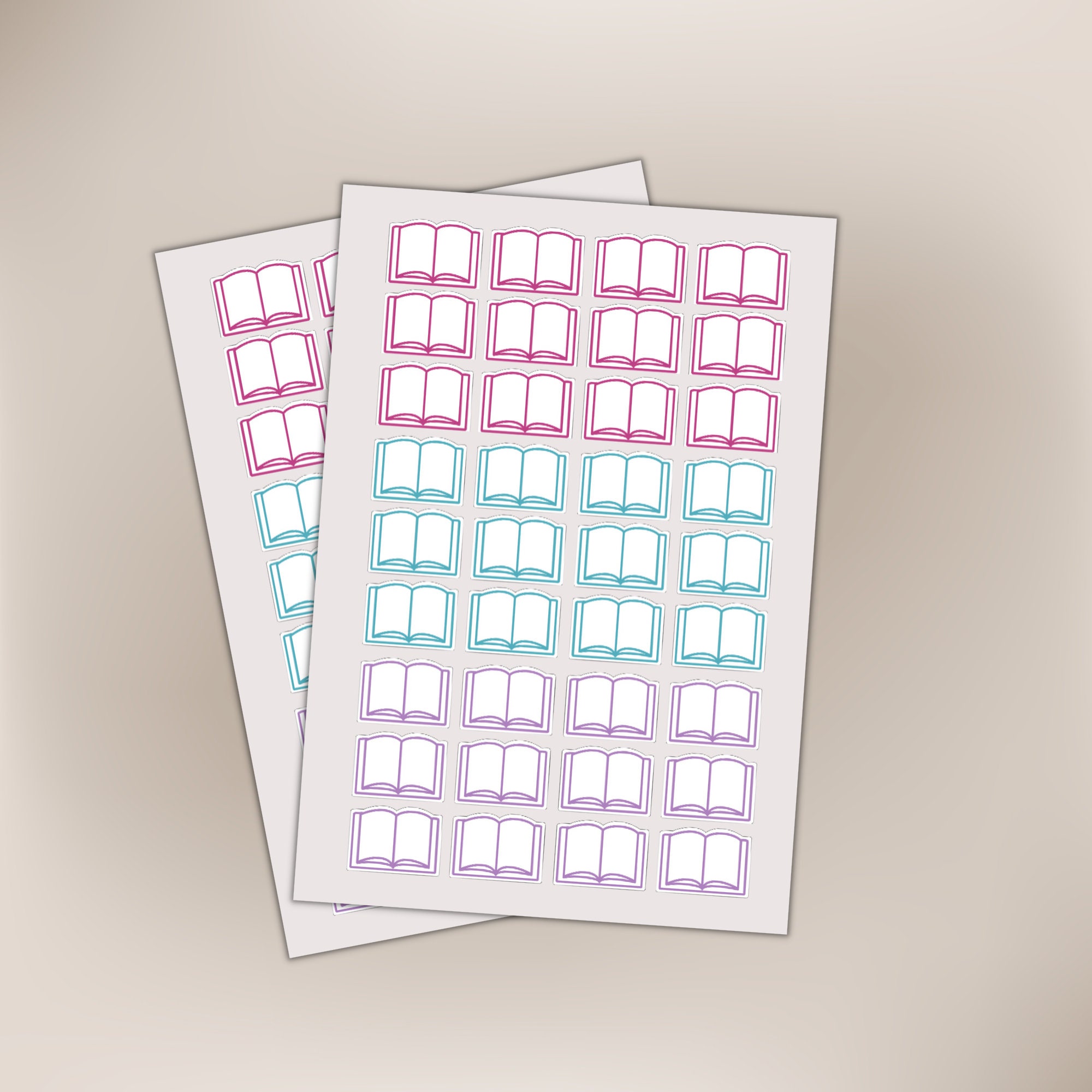 Book Format Sticker Bundle, Book Review Stickers, Reading Journal ...
