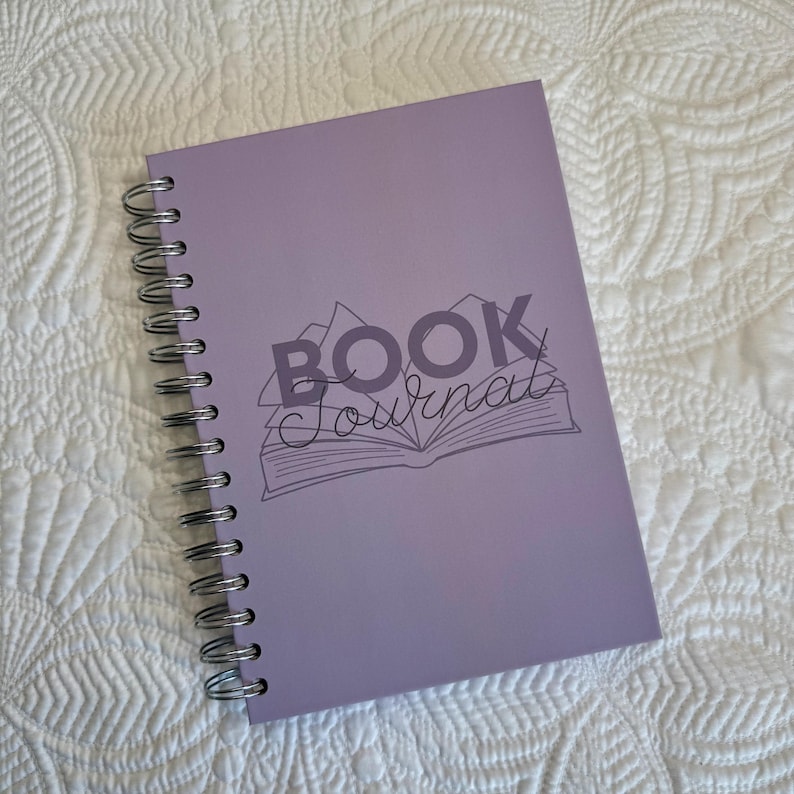 Book Journal, Hard Cover Reading Journal, Spiral Bound Journal, Reading Challenges, 2026 Book Journal, Book Review Journal bild 1