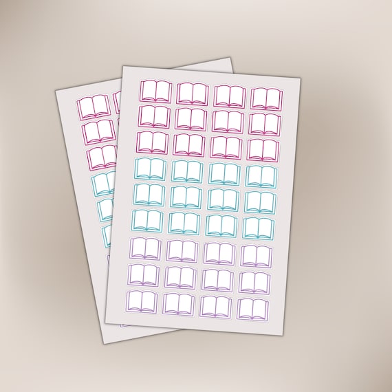 Physical Book Sticker, Book Journal Sticker, Reading Journal, Book Format Sticker, Book Review Stickers, Book Rating Stickers