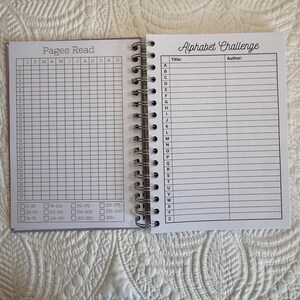 Book Journal, Hard Cover Reading Journal, Spiral Bound Journal, Reading Challenges, 2026 Book Journal, Book Review Journal bild 9