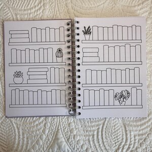 Book Journal, Hard Cover Reading Journal, Spiral Bound Journal, Reading Challenges, 2026 Book Journal, Book Review Journal bild 4
