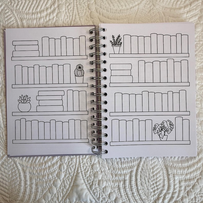 Book Journal, Hard Cover Reading Journal, Spiral Bound Journal, Reading Challenges, 2026 Book Journal, Book Review Journal bild 4