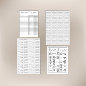 Book Journal Sticker BUNDLE, Book Review Stickers, Reading Journal Sticker Sheet, Spice Rating Sticker, Book Bingo, Book Series Tracker