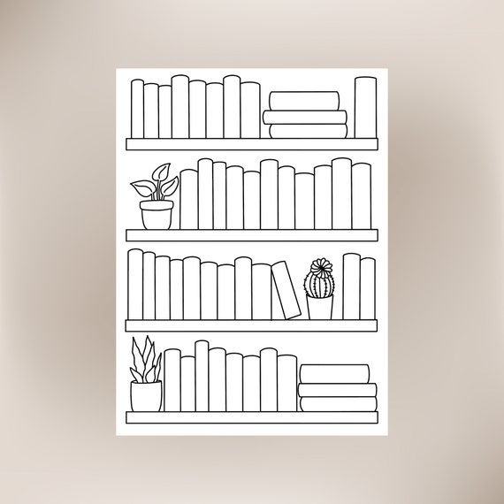 Bookshelf Sticker Sheet, Reading Log, Reading Journal Sticker, Book Journal Supplies, Bookcase Sticker, Reading Goal Tracker, Book Review