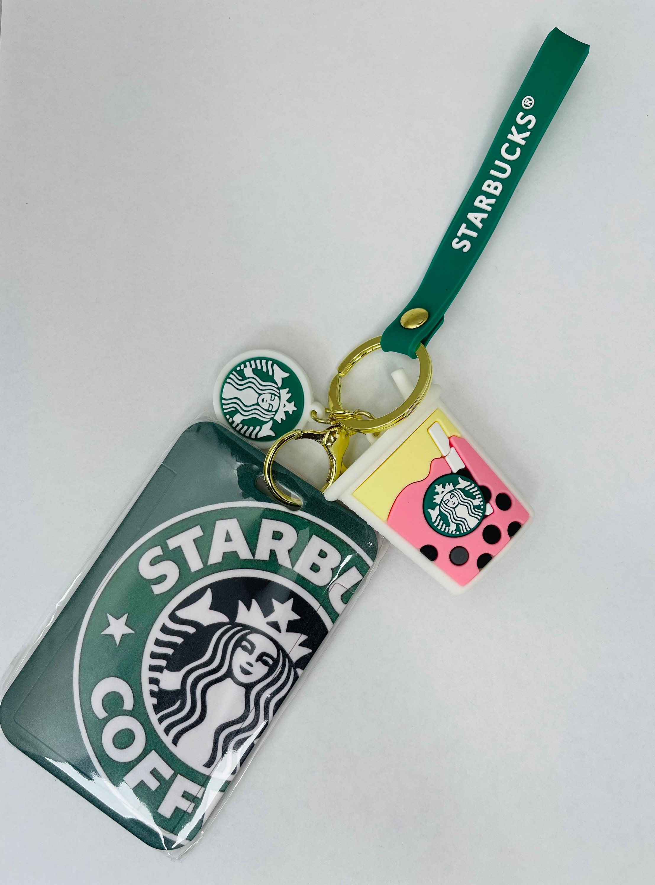 Starbucks Coffee Logo Keychain Wristlet Key Fob