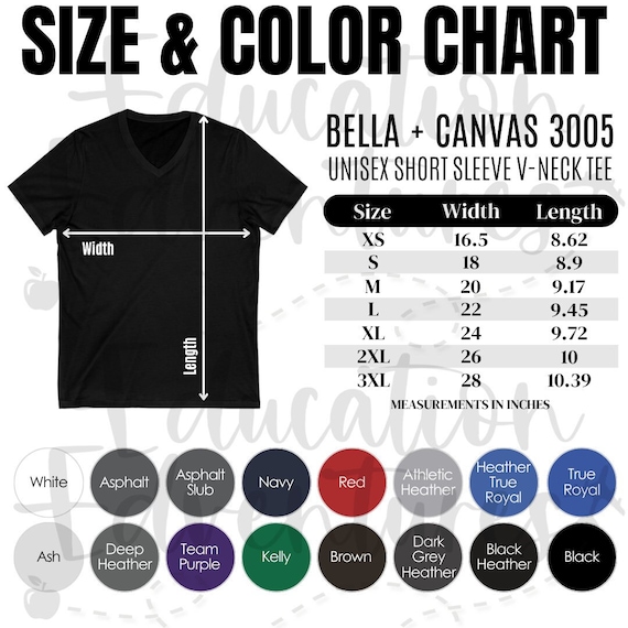 Bella + Canvas Unisex Jersey V-Neck T-Shirt - Heather Red, 3XL | 100% Combed Ringspun Cotton