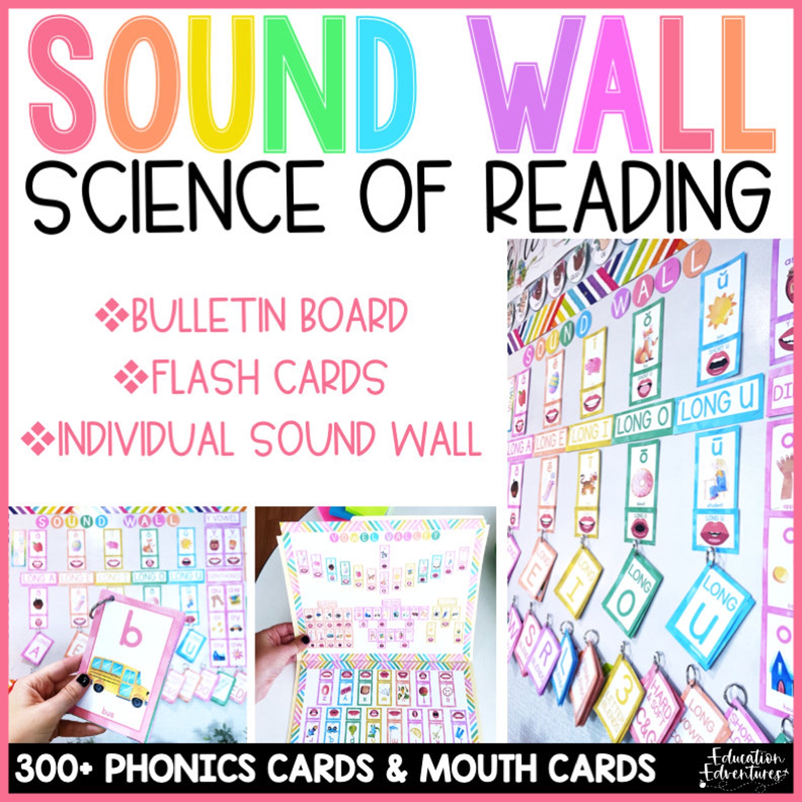 Science of Reading Sound Wall Cards With Mouth Pictures | Bulletin ...