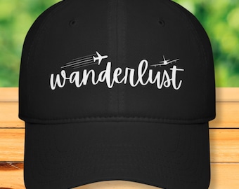 Wanderlust Baseball Cap - Travel Accessories - Travel Gifts - Travel Hat - Vacation Accessories - Wanderlust - Adventure - For Women or Men
