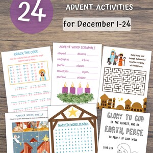 Catholic Advent Daily Activities for Kids With Paper Chain Advent ...