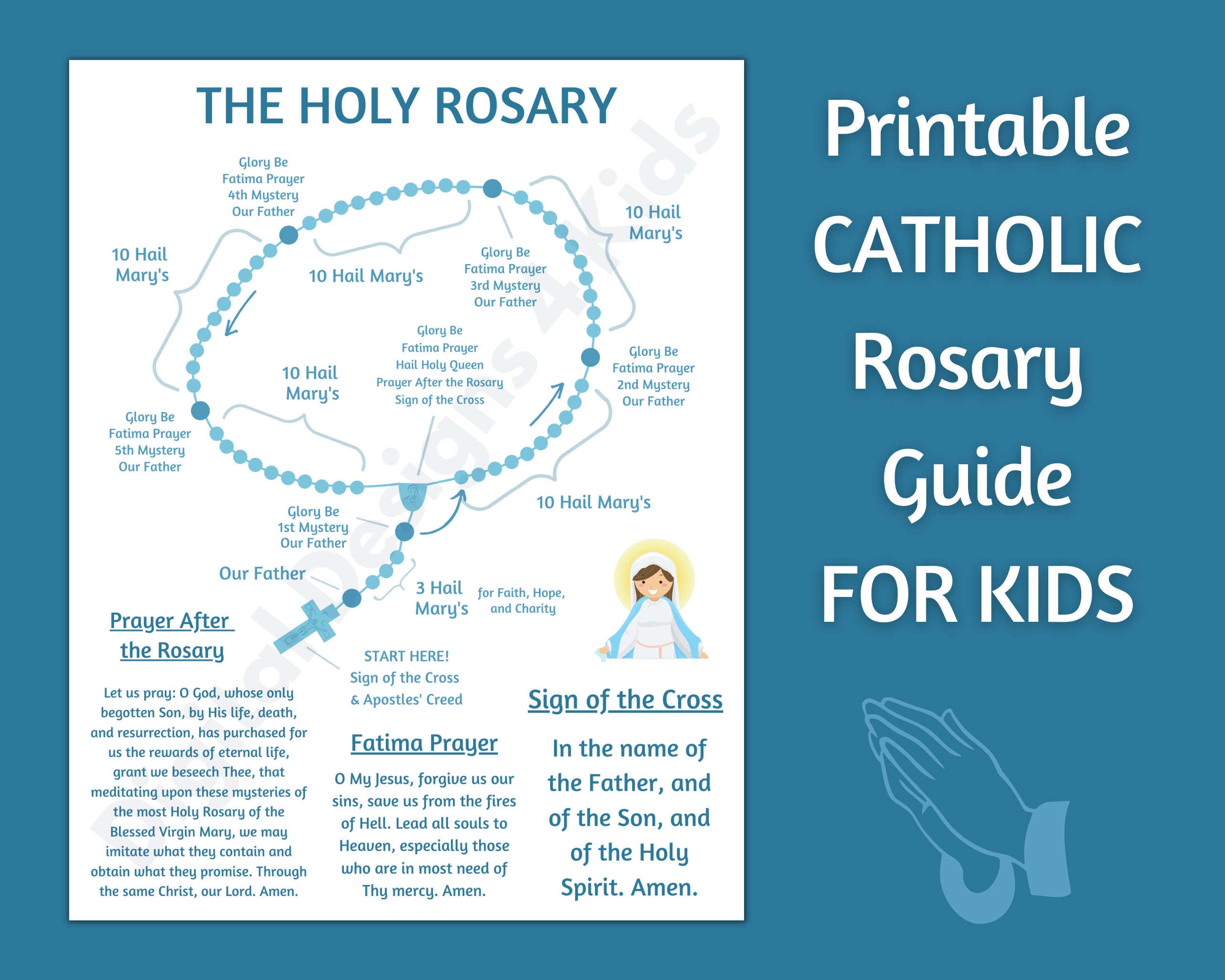 how-to-pray-the-rosary-guide-for-kids-mysteries-of-the-etsy-australia