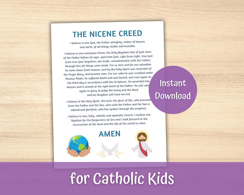 A Printable Nicene Creed Catholic That Will Deepen Your Faith - 9tb8g3f