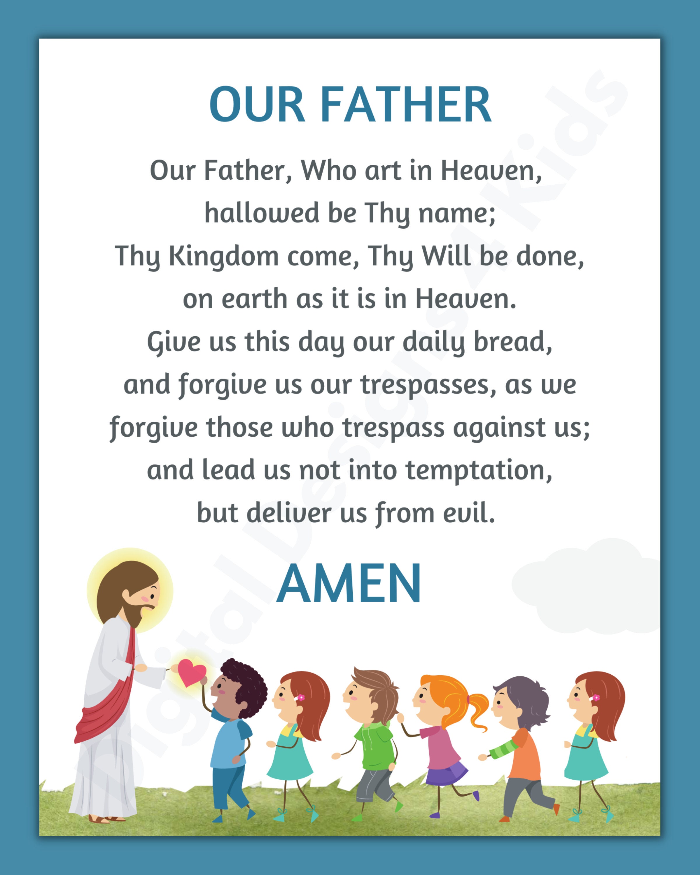 The Our Father Prayer Printable