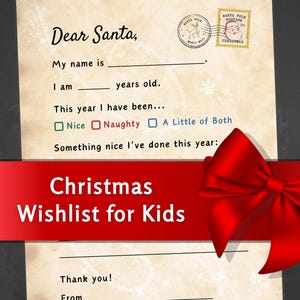 Lieber Weihnachtsbrief Weihnachtswunschliste Santa Mail, Digitaler Brief an Weihnachtswunschliste, druckbare Weihnachtsweihnachtsmann Brief Nordpolpost