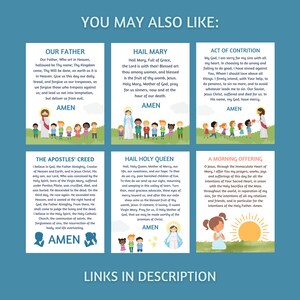Catholic Rosary Prayer Guide with Mysteries of the Rosary Printable for Kids, How to Pray the Rosary of the Blessed Virgin Mary, Education image 9