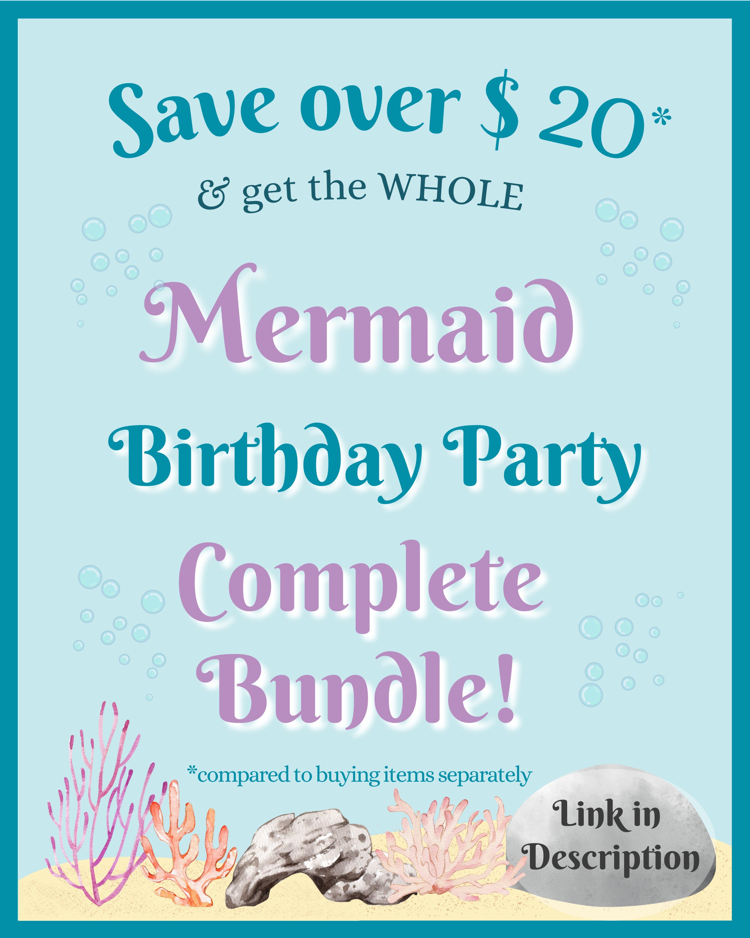 Mermaid Bingo for Kids, Mermaid Party Game - Etsy