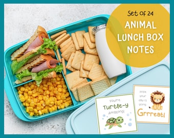 Leuke dierenlunchnotities afdrukbare, afdrukbare lunchboxnotities voor kinderen, bemoedigende notities voor kinderen op school, lunchboxkaarten