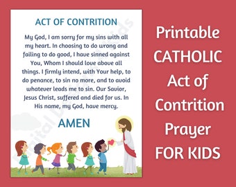 Act of Contrition Print - Etsy