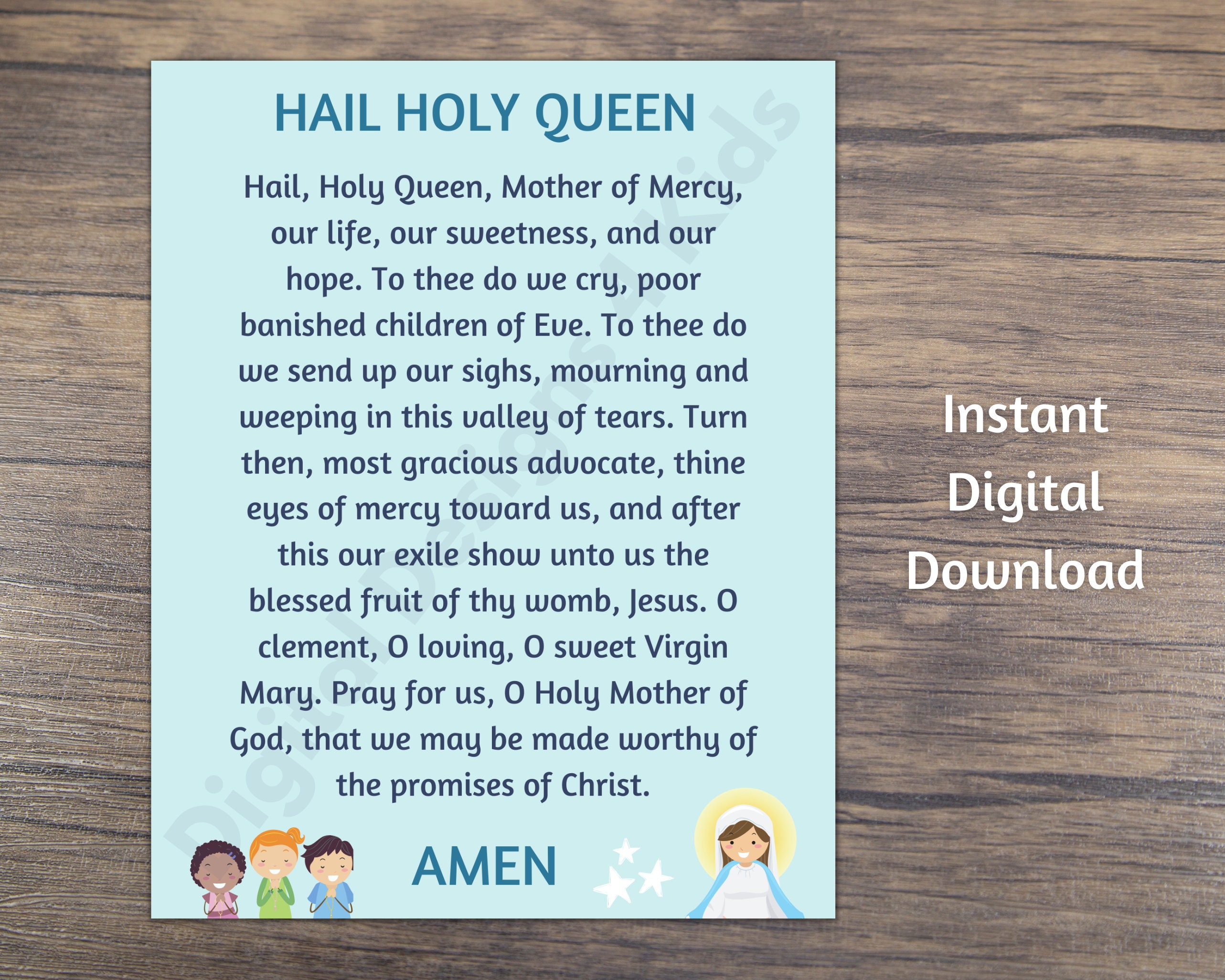 hail-holy-queen-prayer-printable-kids-religious-traditional-etsy