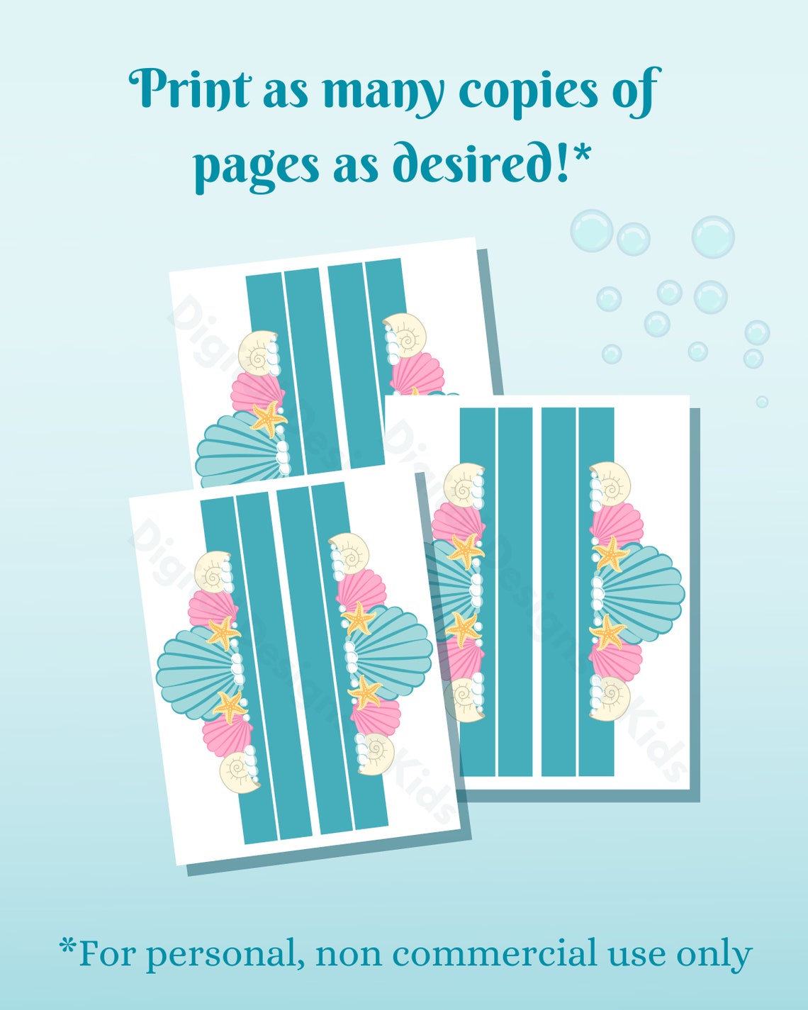 Printable Mermaid Crowns, Mermaid Headpiece Activity, Party Crowns - Etsy