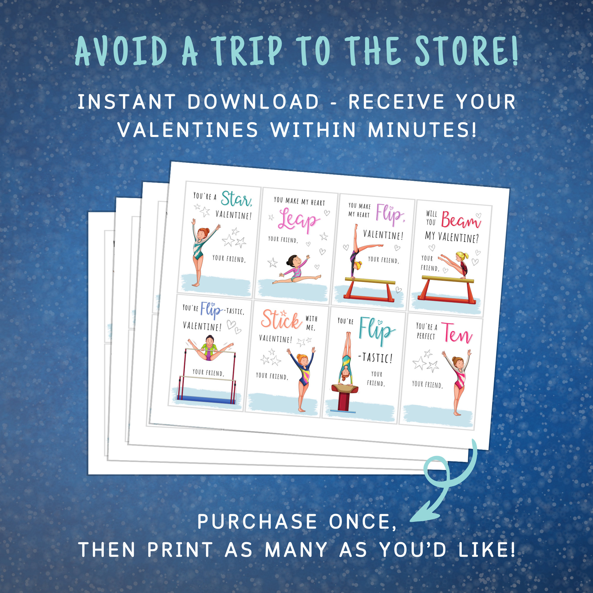 printable-gymnastics-valentines-exchange-cards-girl-gymnast-valentines-cards-for-friends-girls