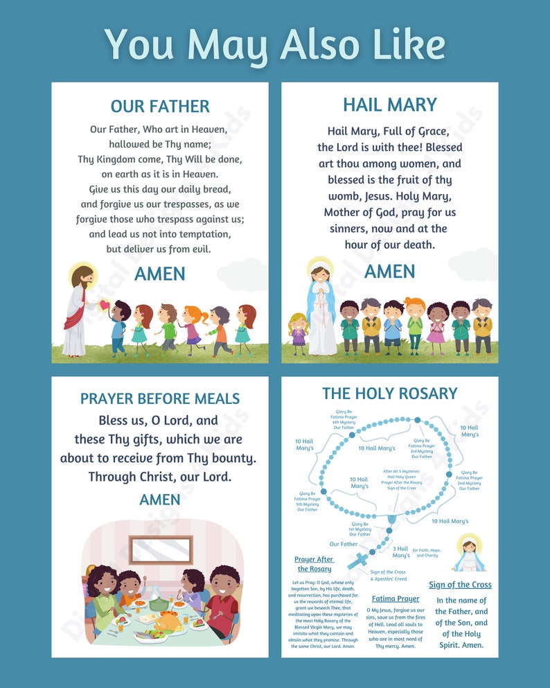 Glory Be to the Father Prayer Print Glory Be Prints Catholic - Etsy