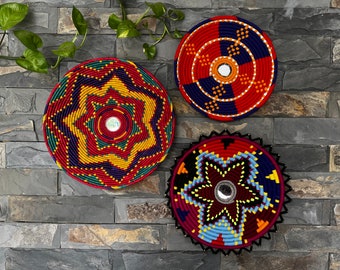 African Wall Baskets, Handmade baskets,Beautiful wall art, Home art, House Warming gift, Sisal Baskets, Neighbour Gift, Host Gift